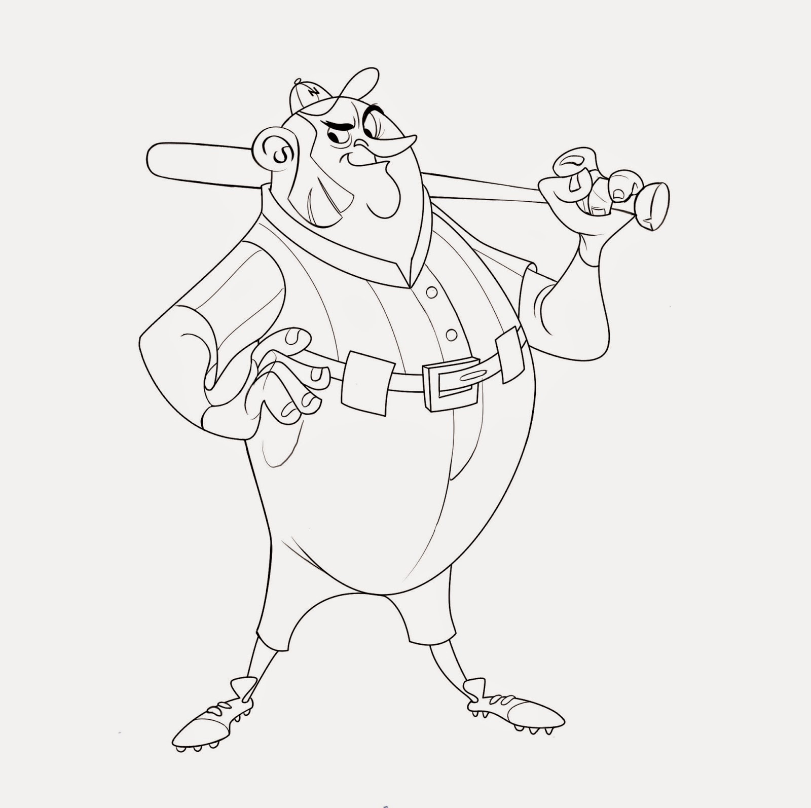 1600x1594 The Art Of Andy Barry Fat Baseball Player Process