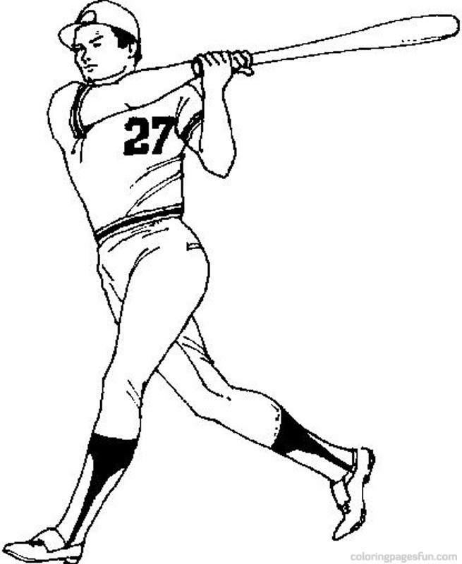 655x800 Baseball Coloring Pages