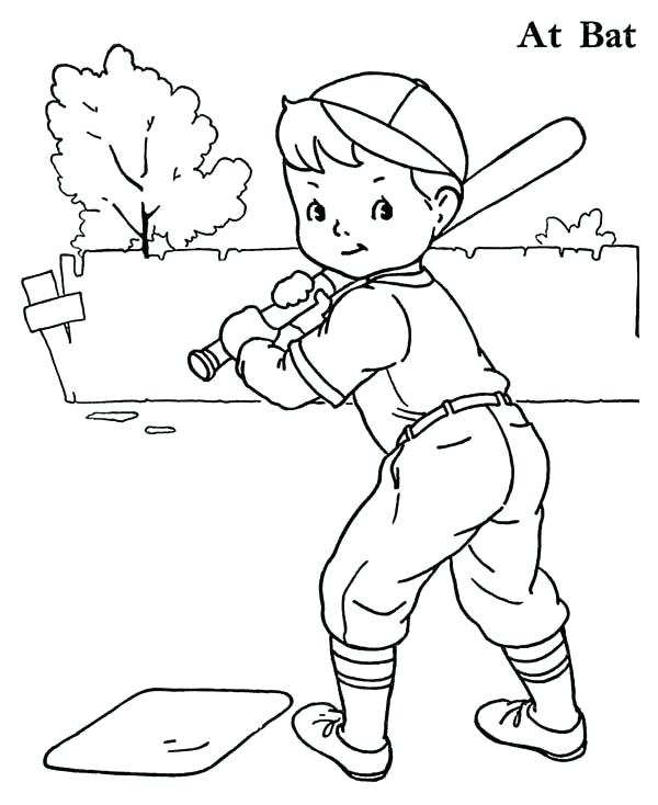 600x734 Baseball Player Coloring Page Baseball Player Coloring Pages Ball