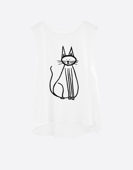 555x710 Basic Tank Cat Bandsome