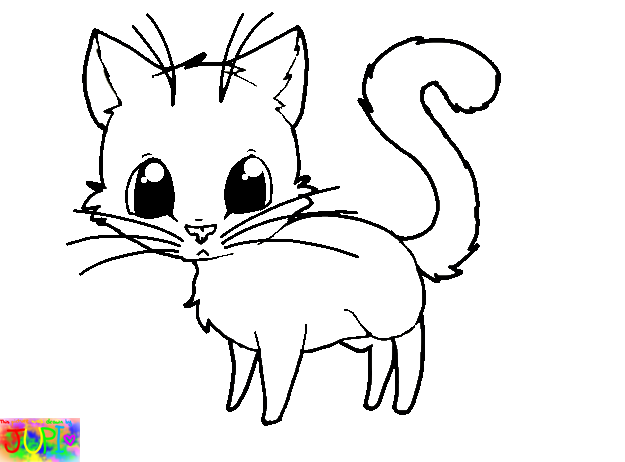 625x462 Basic Cat Lineart