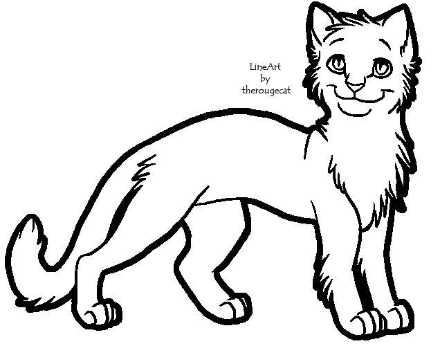 636x500 Basic Male Cat Lineart By Therougecat