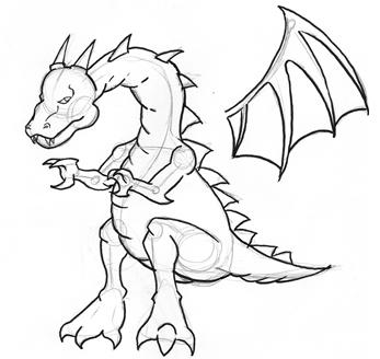 347x328 How To Draw A Dragon