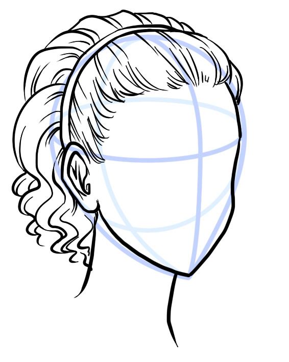 566x708 How To Draw Line Drawing Of Hair