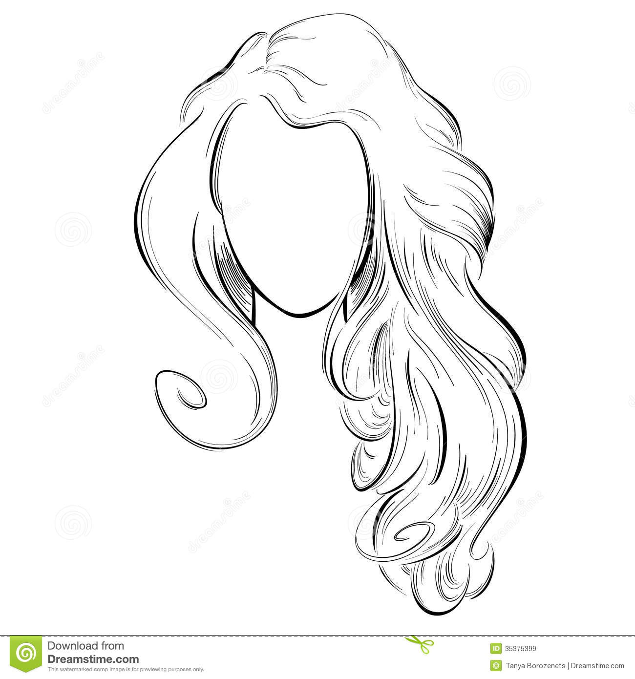 1300x1390 Haor Basic Drawings Amp Illustrations Hair