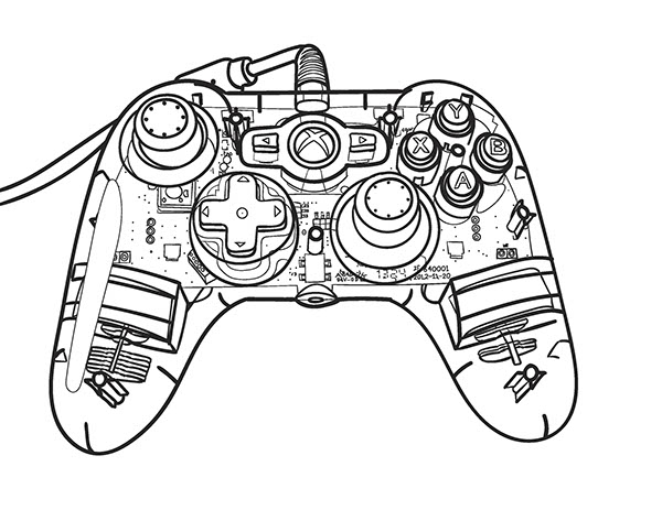 600x463 Xbox Controller Blueprint On Behance