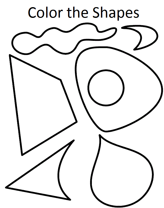 643x815 Shapes Coloring Pages