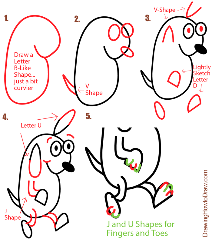 700x789 Step Letter B Doggy Drawing Steps Big Guide To Drawing Cartoon