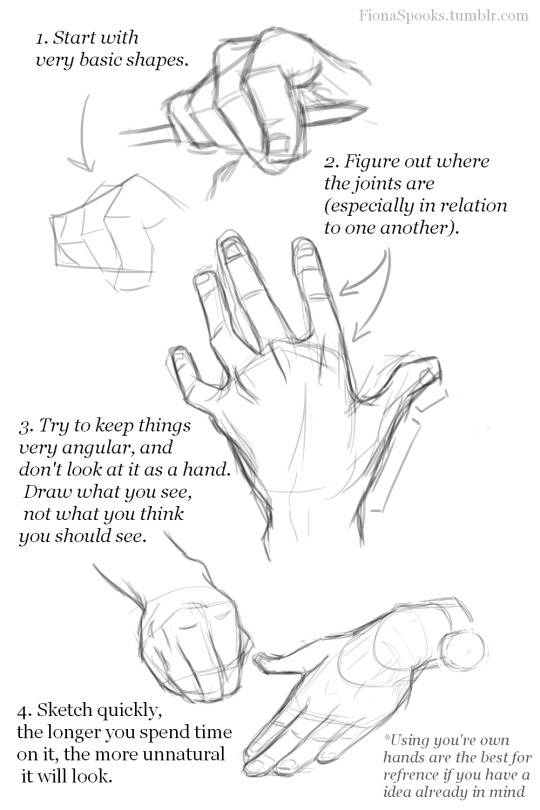 540x810 Drawing Hands Tutorial Tumblr