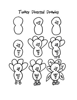 270x350 Turkey Directed Drawing Teaching Resources Teachers Pay Teachers
