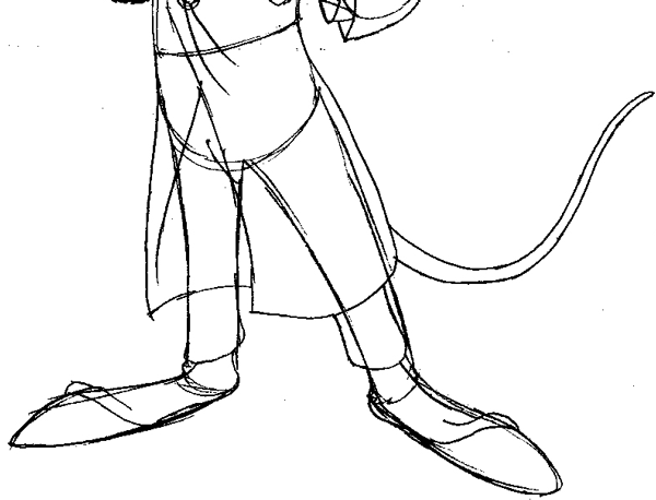 600x458 How To Draw Basil From The Great Mouse Detective With Easy Step By