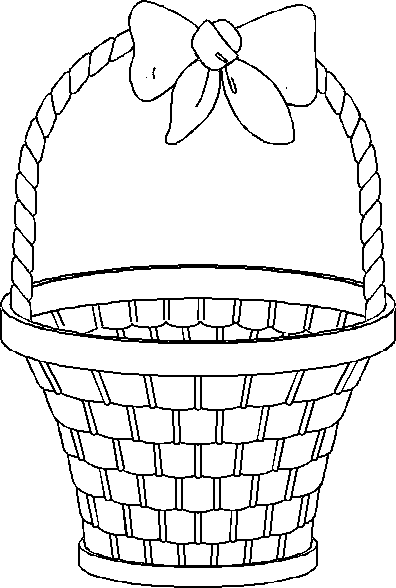 396x588 Easter Basket Drawings Happy Easter 2018