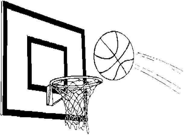 617x447 Basketball Goal Coloring Pages Basketball Hoop Coloring Pages