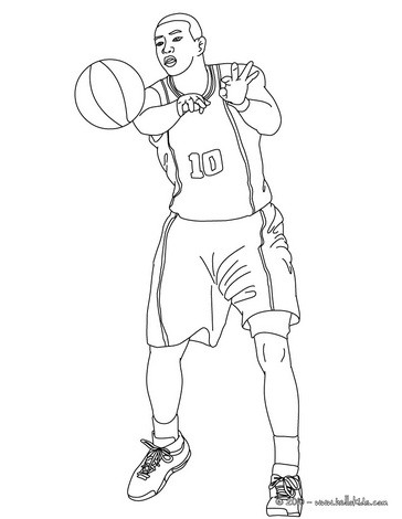 364x470 Player Passing Ball Coloring Pages