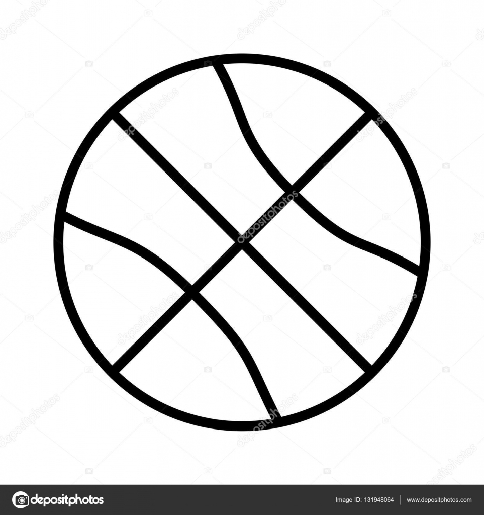 963x1024 Silhouette Monochrome With Basketball Ball Stock Vector