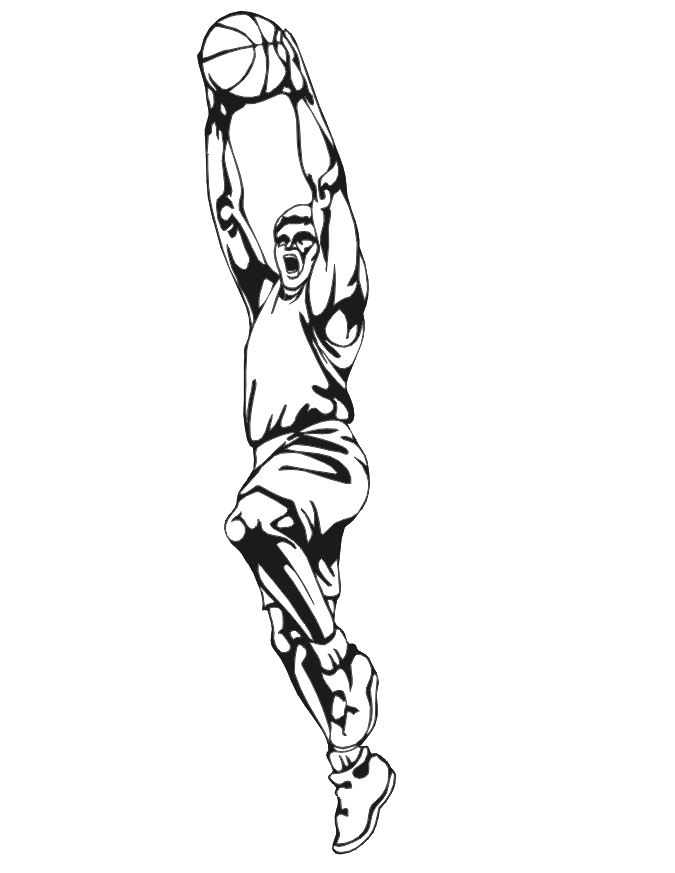 675x873 Basketball Coloring Picture Player Shooting Ball 5