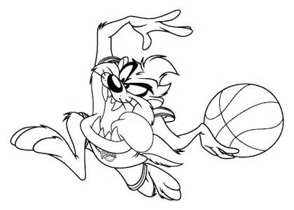 420x301 Space Jam Basketball Coloring Pages Coloring Pages Cartoons