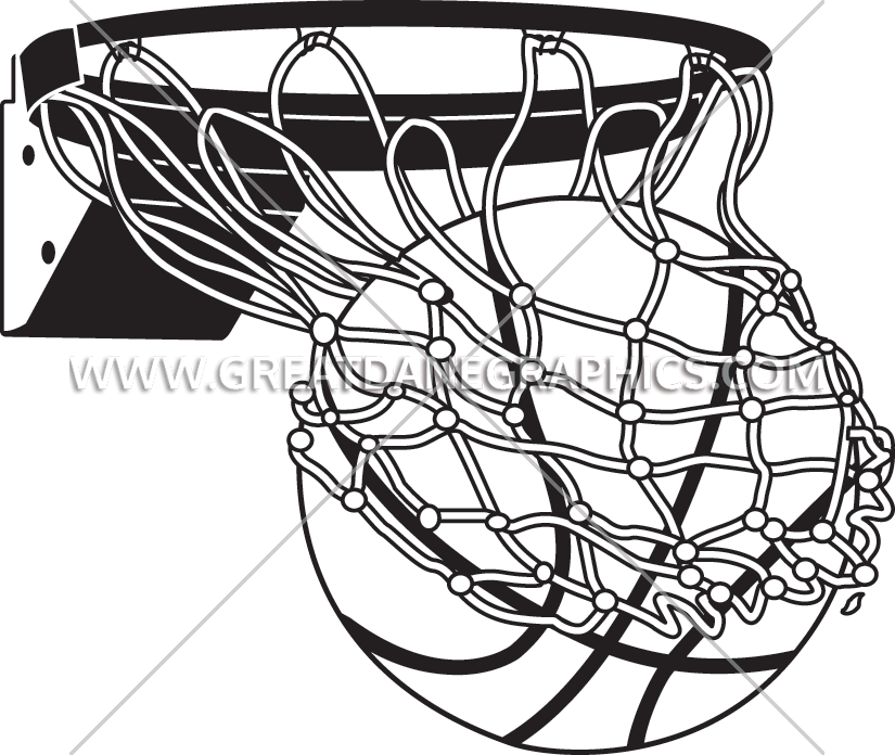 825x696 Flaming Basketball With Net Production Ready Artwork For T Shirt