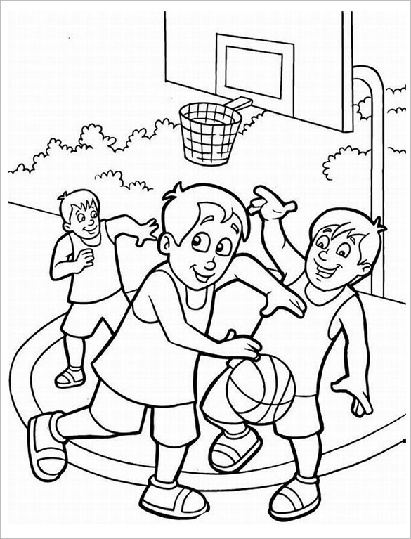 585x767 Basketball Coloring Pages Free Word, Pdf, Jpeg, Png Format