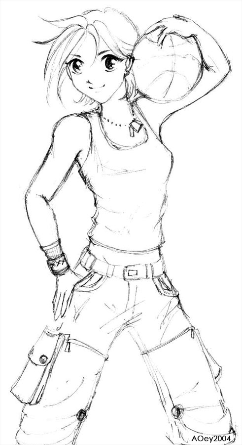 491x900 Basketball Girl By Aoey