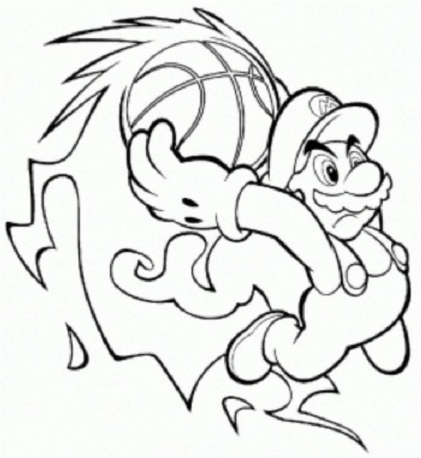 600x653 Basketball Coloring Pages 360coloringpages