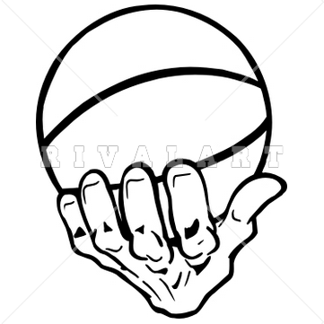 361x361 Hand Clipart Basketball