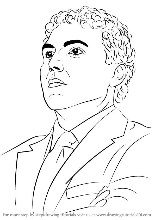595x844 Learn How To Draw Josh Pastner (Basketball Players) Step By Step