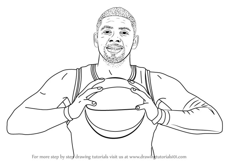 800x566 Learn How To Draw Kyrie Irving (Basketball Players) Step By Step
