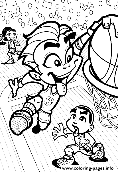 414x604 Cartoon Basketball Goal S6ad7 Coloring Pages Printable