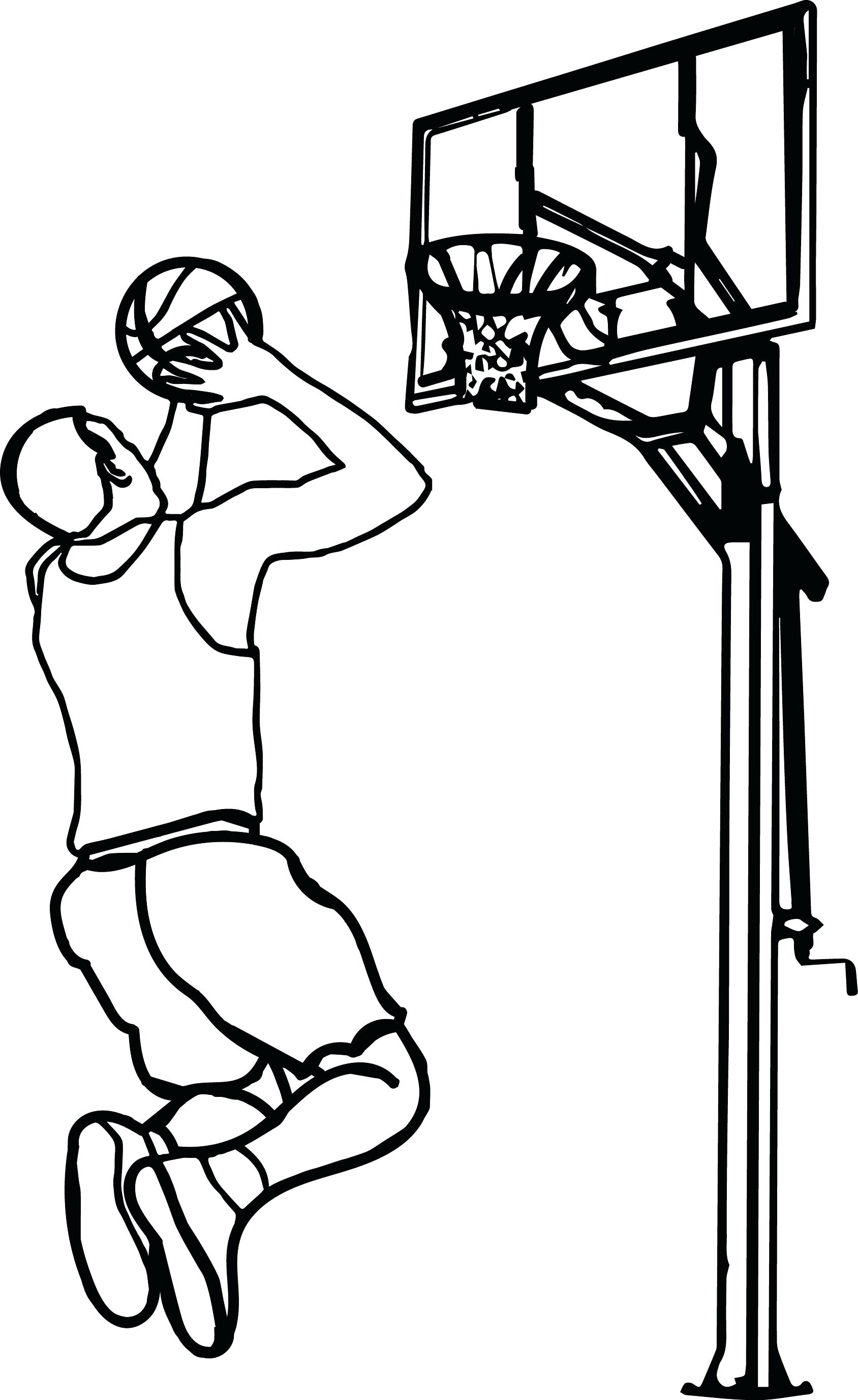 Basketball Goal Drawing at GetDrawings | Free download