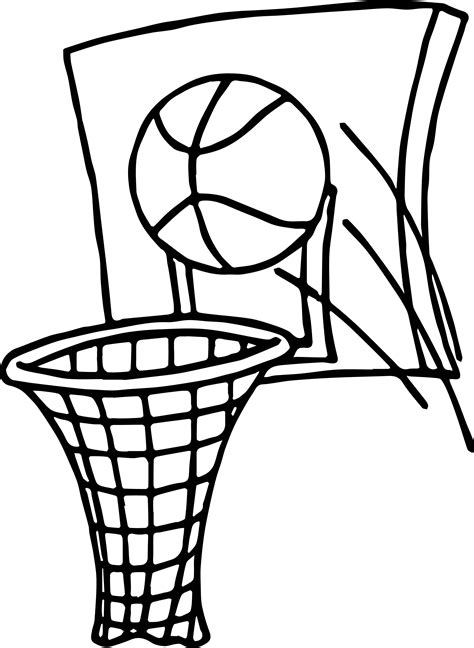 Basketball Goal Drawing at GetDrawings | Free download
