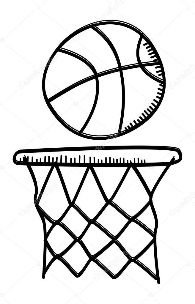 656x1023 Hand Drawn Basketball Stock Vector Vectorfirst