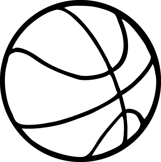 Basketball Line Drawing at GetDrawings | Free download