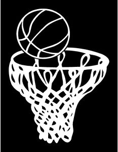 233x300 Basketball Hoop With Basketball