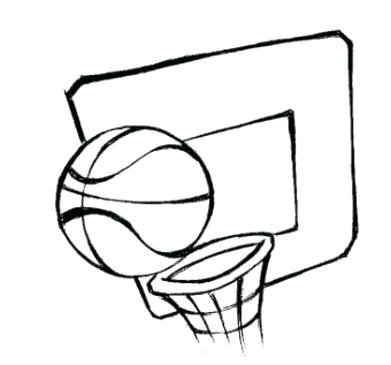 391x365 Good Basketball Hoop Coloring Page Best Of Color Pages And Net