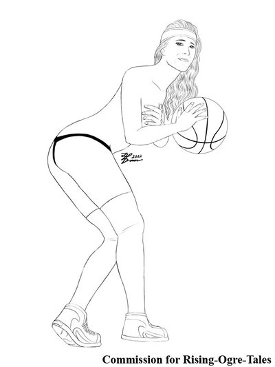 400x533 Com Sexy Basketball Player Sketch By Whiteguardian
