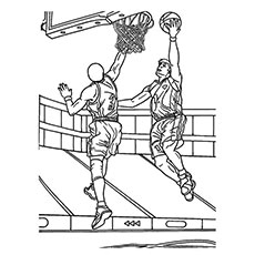 230x230 Basketball Player Coloring Pages Printable In Cure Draw
