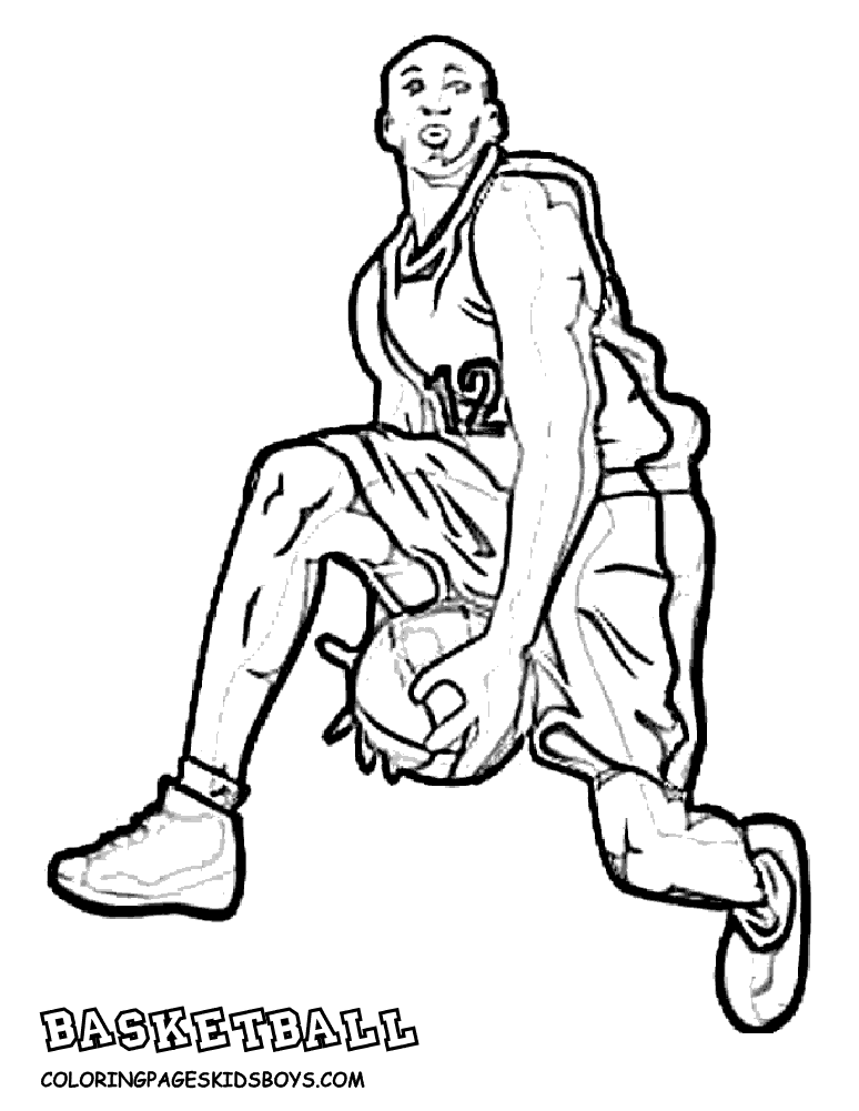 774x1001 Basketball Coloring Pages Free Mens Basketball Player Coloring