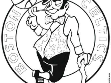 440x330 Coloring Pages Nba Logos Drawings Basketball Players