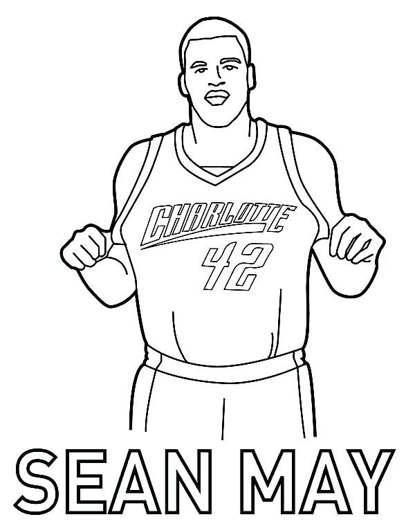 600x760 Lovely Basketball Players Coloring Pages Best