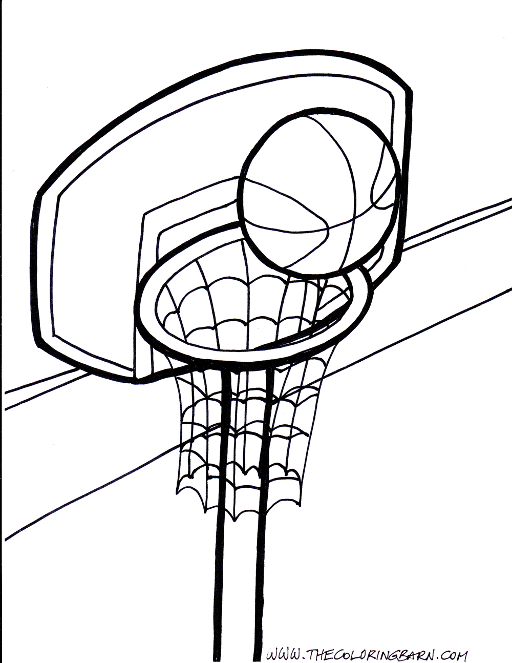 Basketball Rim Drawing at GetDrawings | Free download