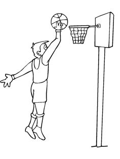 236x314 Basketball Player Coloring Page Worksheets