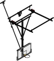 224x253 Gym Ceiling Mount Basketball Goals Full Service. Call Hey Goalman.