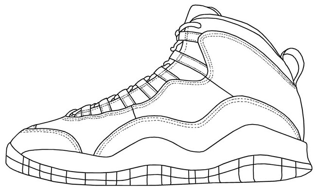 Basketball Shoes Drawing at GetDrawings | Free download