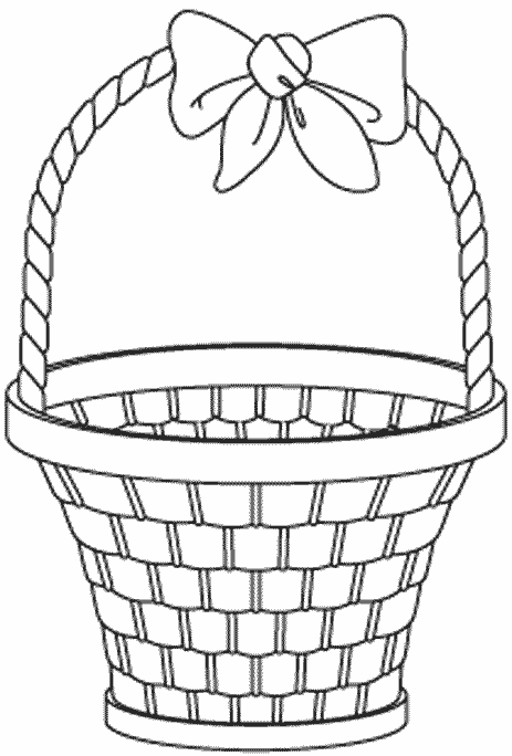 463x684 Empty Flower Basket Clipart