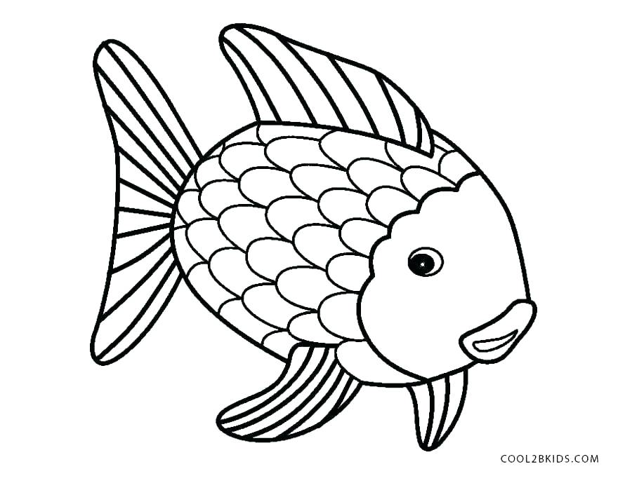 890x689 Bass Coloring Pages Printable Fish Coloring Pages Rainbow Fish