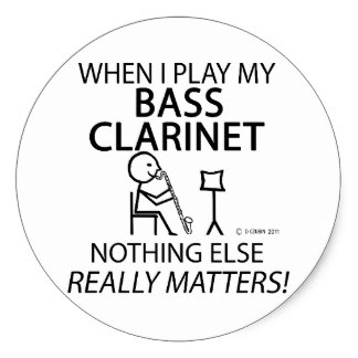 324x324 Bass Clarinet Humor Craft Supplies Zazzle