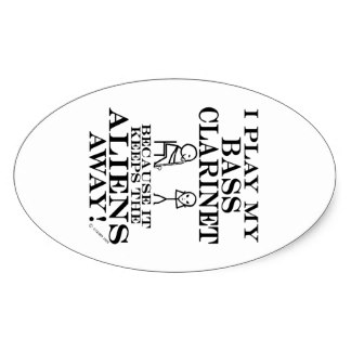 324x324 Bass Clarinet Player Stickers Zazzle