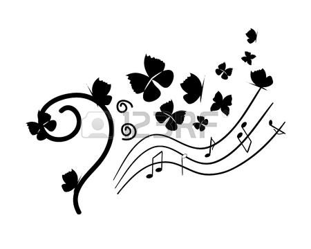 450x360 Seamless Pattern Musical Notes With Hand Drawn Elements