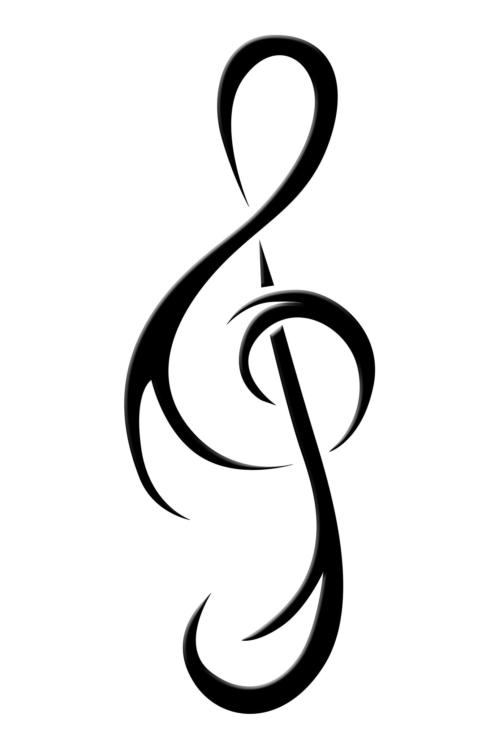 1600x2400 Treble Clef 2 By Aquachild